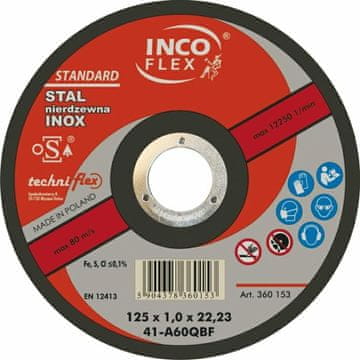 Incoflex METALNI INOX DISK 125*1.0
