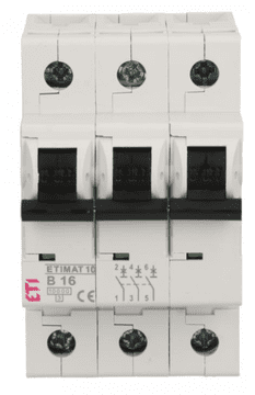 Automatski osigurač 3P B 16A 10kA AC ETIMAT10 002125716