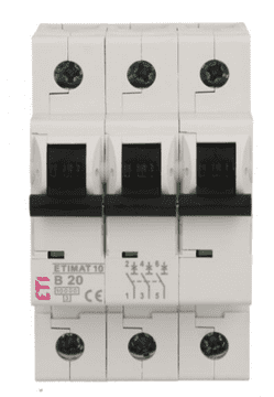 Automatski osigurač 3P B 20A 10kA AC ETIMAT10 002125717
