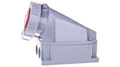PCE Fiksna utičnica 63A 5P 400V crvena IP67 135-6p