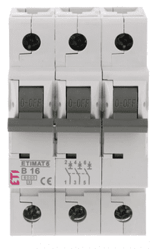 Automatski osigurač 3P B 16A 6kA AC etimat 6 002115516