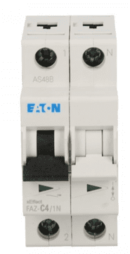EATON Automatski osigurač 1P+N C 4A 15kA AC FAZ C4/1N 278666