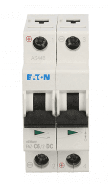 EATON Automatski osigurač 2P C 6A 15kA DC FAZ C6/2-DC 279137