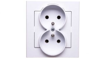 COS.PEL Sonata Dvostruka utičnica sa/bez bijele GP-2RZ/00