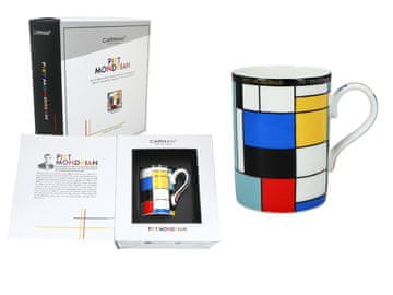 Carmani PORCULANSKA ŠALICA PIET MONDRIAN KOMPOZICIJA I MODERNA UMJETNOST DOM