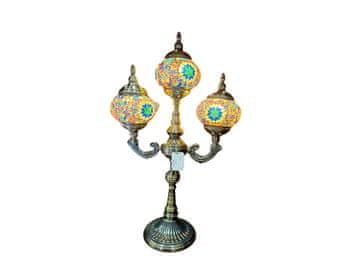 STOLNA LAMPA S TRI LAMPE VIŠEBOJNA NOĆNA LAMPA ZA UKRAS SPAVAĆE SOBE