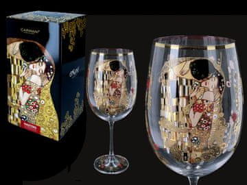 Carmani ČAŠA ZA VINO GUSTAV KLIMT POLJUBAC ČAŠA POKLON 1