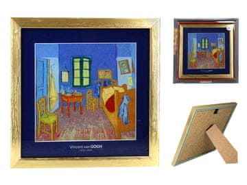 Carmani REPRODUKCIJA SLIKE VINCENT VAN GOGH SOBA U ARLESU SLIKA U DEKORATIVNOM OKVIRU