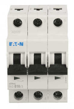 EATON Automatski osigurač 3P B 10A 15kA AC FAZ B10/3 278843