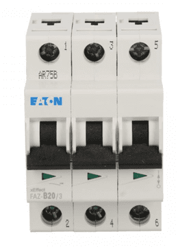 EATON Automatski osigurač 3P B 20A 15kA AC FAZ B20/3 278848