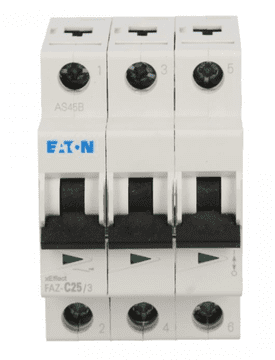 EATON Automatski osigurač 3P C 25A 15kA AC FAZ C25/3 278875