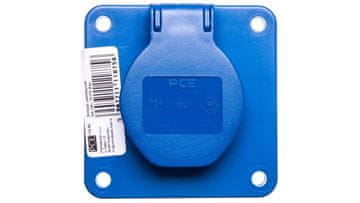 PCE Utičnica za ploču 10/16A 2P+Z 230V plava IP44 104-8b