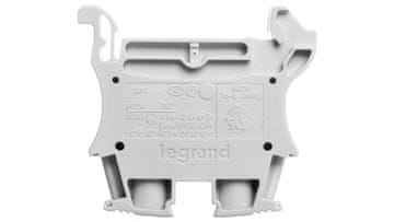 LEGRAND 2-žilni konektor sabirnice 10 mm2 sivi 037163
