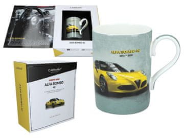 Carmani KERAMIČKA ŠALICA ALFA ROMEO 4C AUTOMOBIL ZA POKLON ZA AUTOLJUBITELJA
