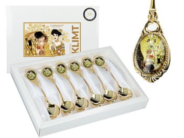 Carmani SET OD 6 ŽLICA GUSTAV KLIMT POLJUBAC POKLON ŽLICE