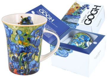 Carmani VAN GOGH PORCULANSKA ŠALICA ZA KAVU ILI ČAJ S PERUNIKAMA KAO POKLON