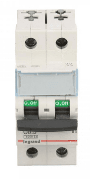 LEGRAND Automatski osigurač 2P C 0,5A 6kA AC S302 TX3 403519