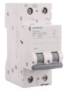 Siemens Automatski osigurač 2P C 4A 6kA AC Sentron 5SL6204-7