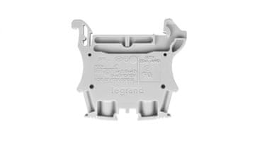 LEGRAND 2-žilni konektor sabirnice 6 mm2 sivi 037162