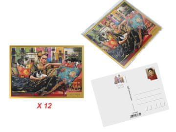 Carmani SET OD 12 RAZGLEDNICA FRIDEA KAHLO, KOLEKCIONARSKE POKLON RAZGLEDNICE