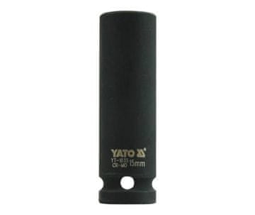 TOYA Yato 6K 1/2" udarni nasadni ključ, dugi, 15 mm