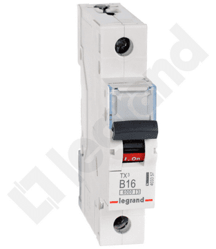 LEGRAND Automatski osigurač 1P B 16A 6kA AC S301 TX3 403357