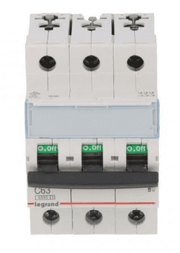 LEGRAND Automatski osigurač 3P C 63A 6kA AC S303 TX3 403551