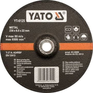 TOYA Yato brusni disk MET. 125*6,0*22 6124