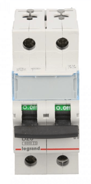 LEGRAND Automatski osigurač 2P B 20A 6kA AC S302 TX3 403388