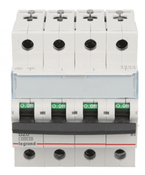 LEGRAND Automatski osigurač 4P B 20A 6kA AC S304 TX3 403418