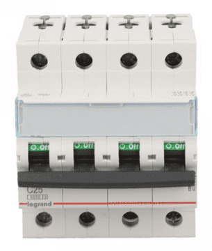LEGRAND Automatski osigurač 4P C 25A 6kA AC S304 TX3 403564