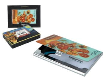 Carmani METALNI DRŽAČ ZA VIZITKARTE SLIKA VAN GOGH SUNCOKRET