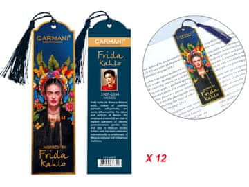 Carmani SET OD 12 OZNAKA ZA KNJIGE FRIDA KAHLO SET PAPIRA ZA KNJIGE