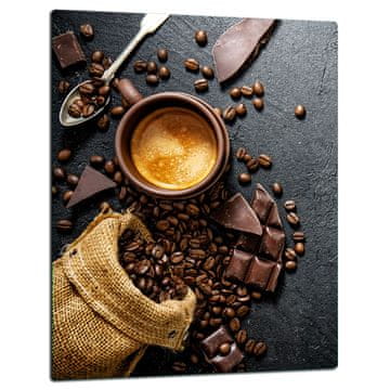 STAKLENA DASKA ZA REZANJE 40x52 ZA KAVU