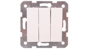 Panasonic Karre prekidač s 3 tipke, bijeli / 90964668