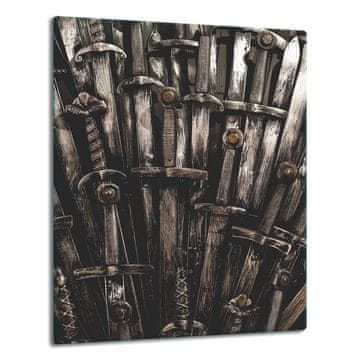 STAKLENA PLOČA STOLA 40x52 CRNA