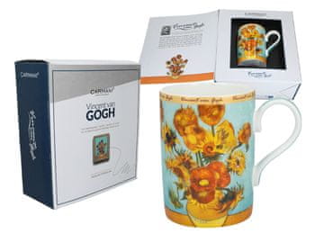 Carmani VINCENT VAN GOGH PORCULANSKA ŠALICA SUNCOKRETIMA UMJETNIČKI POKLON ZA DOM
