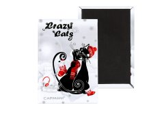 Carmani DEKORATIVNI MAGNET ZA HLADNJAK ZIMSKI POKLON S MAČKAMA ZA LJUBITELJE MAČAKA