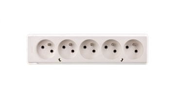 JO! Prijenosna utičnica s pet izvoda 16A 2P+Z 250V bijela GN-570