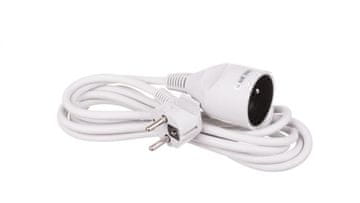 Produžni kabel, 1 utičnica, 5 m, 3x1,0 mm OWY bijela 28213