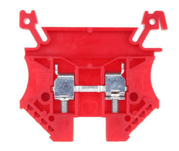 em 2-žilni konektor sabirnice 4mm2 crveni euro 43409RD