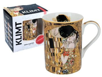 Carmani PORCULANSKA ŠALICA GUSTAV KLIMT POLJUBAC KLASIČNI NOVI POKLON ZA DOM