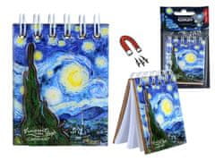 Carmani VAN GOGH ZVJEZDANA NOĆ MAGNETNI BILJEŽNICA ZA HLADNJAK