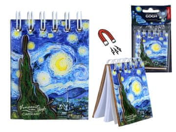 Carmani VAN GOGH ZVJEZDANA NOĆ MAGNETNI BILJEŽNICA ZA HLADNJAK
