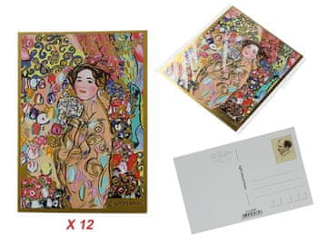 Carmani SET OD 12 RAZGLEDNICA RAZGLEDNICE GUSTAV KLIMT RIA MUNK POKLON UMJETNOST