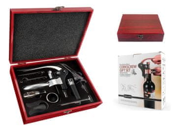 Set otvarača za vino u drvenoj kutiji (10 komada)