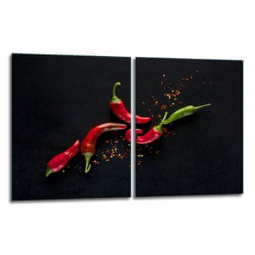 2x ZAŠTITNA PLOČA OD STAKLA ZA ŠTEDNJAK 40x52 CHILLI