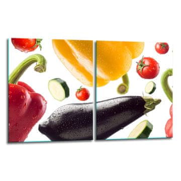 2x ZAŠTITNA PLOČA OD STAKLENA ZA ŠTEDNJAK 40x52 PEPPER