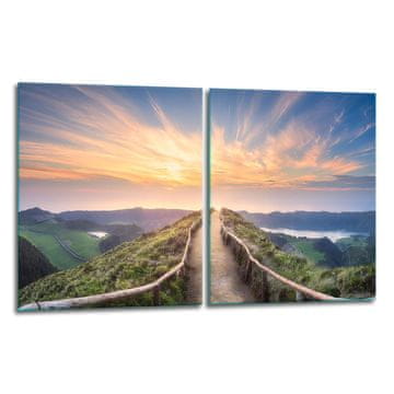 2x ZAŠTITNA PLOČA OD STAKLA ZA ŠTEDNJAK 40x52 SKY