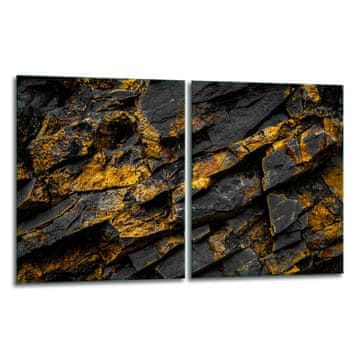 2x ZAŠTITNA PLOČA OD STAKLA ZA ŠTEDNJAK 40x52 ROCK